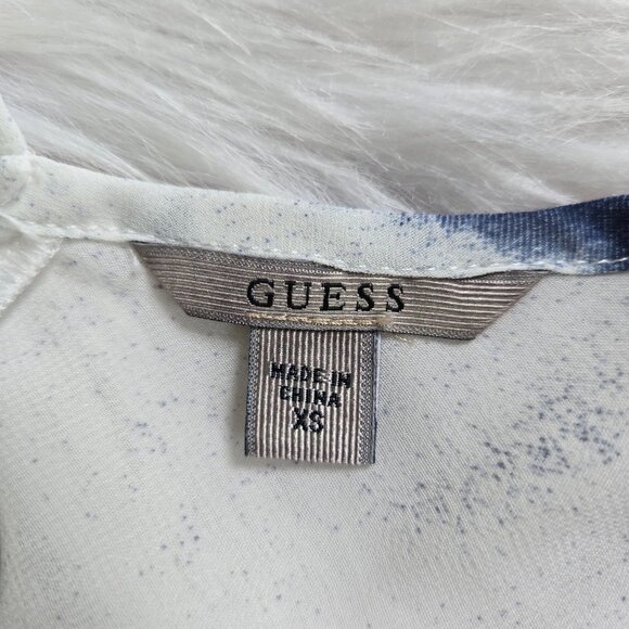 GUESS Tie-Dye High/Low Ruffle Long Dress Size XS - Picture 14 of 15